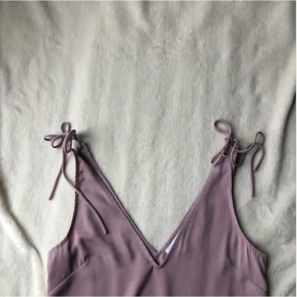 Revolve By the Way Pink Tie Shoulder Tank Top - Picture 3 of 4